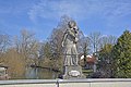 St. Nepomuk als Brückenheiliger auf der Glonnbrücke in Hohenkammer