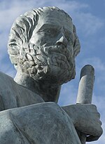 Aristotle Statue at the Aristotle University of Thessaloniki (cropped).jpg