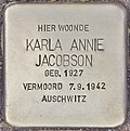 Stolperstein Middelburg Lange Delft 123 Karla Annie Jacobson