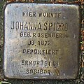 Stolperstein für Johanna Spiero