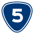 Provincial Highway 5 shield}}