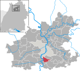 Läget för Talheim, Heilbronn i Landkreis Heilbronn
