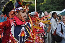 Fancy Dancer at the Seafair Indian Days Pow-Wow, Daybreak Star Cultural Center, Seattle, Washington UIATF Pow Wow 2009 - 023.jpg