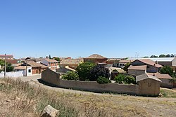 Partial view of Villalba de la Loma (Valladolid, Spain)