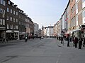 Die Holstenstraße; Blick vom Kohlmarkt in Richtung Holstentor