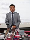 Wu Yingzhe at an international meeting at Hohhot, September 2017