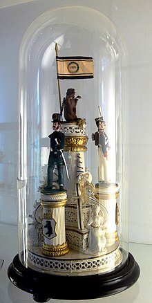German sugar sculpture, 1880 Zuckerplastik zur Freiheitsidee 1880 Zucker-Museum.jpg