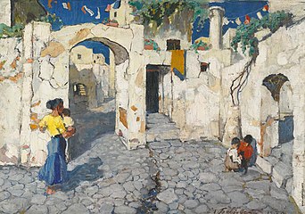 Scène de rue en Italie (1913)