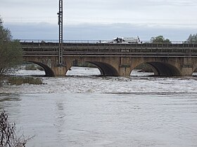 Le pont-canal au dessus de la Meurthe