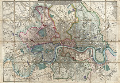 Davies Map of London 1852