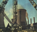 1953年阜新发电厂冷却塔