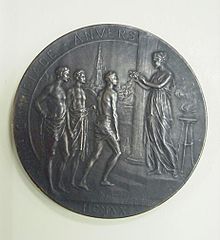 1920 Antwerp Olympic Games participation medal.