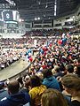 A portion of the Bernie Sanders side at the Ada County caucus