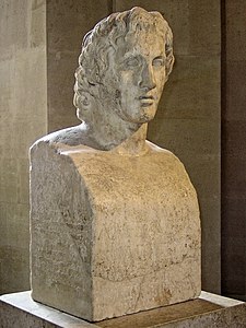 Pilier hermaïque d'Alexandre, copie romaine d'époque impériale d'une sculpture en bronze de Lysippe, musée du Louvre.