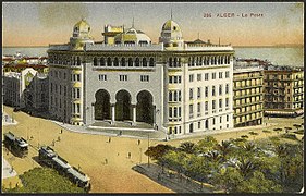 La grande poste d'Alger, édifiée en 1910