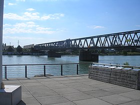 Le pont ferroviaire de Kehl.