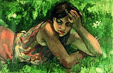 Hungarian Gypsy Girl, óleo sobre tela, 1932