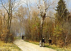 Sonniger Wintertag im Englischen Gartenin München - Anders Andersen-Lundby