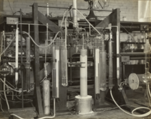 Apparatus for investigating the Phase Rule of an iron-nitrogen system, U.S. Fixed Nitrogen Research Laboratory, 1930 Apparatus for investigating the Phase Rule of an iron-nitrogen system 9p290969x.tif