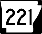 Highway 221 marker