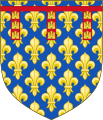 Stemma di Roberto, conte d'Artois e figlio cadetto di Luigi VIII e Bianca di Castiglia