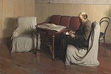 Isaak Brodsky, Lenin in Smolny (1930), living up to the title of "realism" more than most works of the style Brodski lenin.jpg