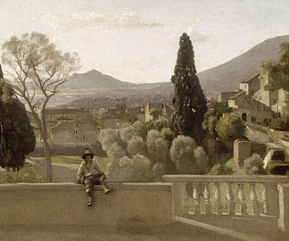 Camille Corot, Tivoli, les jardins de la Villa d'Este (1843)