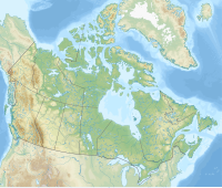 Map showing the location of Birch Mountains Wildland Provincial Park