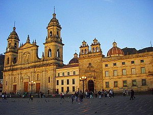 Archbishopric Cathedral of Bogotá next to Sacr...