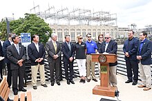 Hogan and administration officials at the Conowingo Dam, 2017 Conowingo Dam (36293357372).jpg