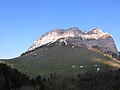 The Dent de Crolles, the col and the habert des Ayes from the col du Coq (south-west).