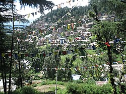 Näkymä Dharamsalaan.
