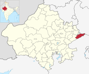 Kart over Dholpur