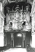 Die alte barocke Domorgel (Aufnahme um 1920)