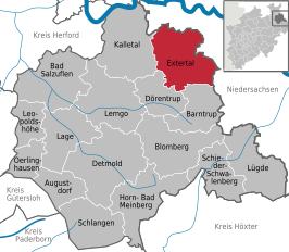 Kaart van Extertal