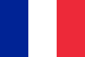 Variant of the flag of France, a simple vertical triband.