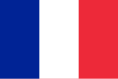 Флаг Франции с 1974 по 2020 год. Синий цвет более светлый. Утверждён Президентом д'Эстеном, чтобы синий цвет совпадал с цветом флага ЕС. (Рис. 14)