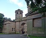 Entrance Archway, Pair of Chapel Lodges, Walls and Gates to Jesmond Cemetery