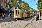 Tramstel 265 + 505 + 614 tijdens de optocht van 5 juli 2014.