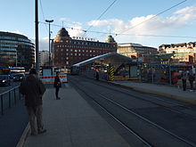 From April to June 2013, the main entrance to the Hakaniemi metro station is being renovated, cutting off all tram traffic on Hämeentie between Hakaniemi and Sörnäinen.