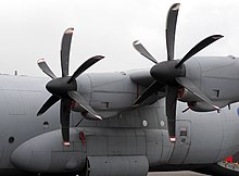RAF Hercules C4 (C-130J-30), 2004. Six blade prop closeup. Hercules.propeller.arp.jpg