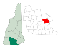 ヒルズボロ郡内の位置（赤）