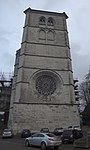 De westelijke toren met roosvenster