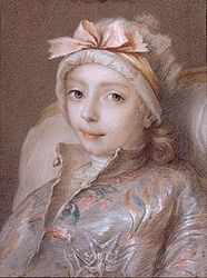 Louis Joseph Xavier, duc de Bourgogne (1751-1761) malade (1761) conservé au Château de Versailles