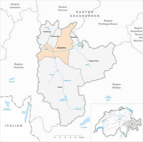 Karte von Albula/Alvra