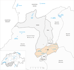 シオンの位置の位置図