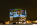 Световая инсталляция на кубе во время фестиваля культуры «Glück Auf 2010»