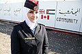 Jordan women police in the Zaatari refugee camp