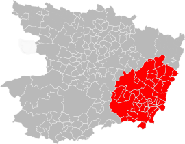 Location within the Maine-et-Loire department