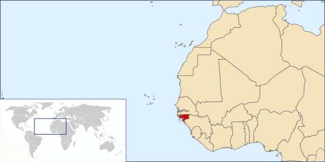 Vị trí của Guinea-Bissau